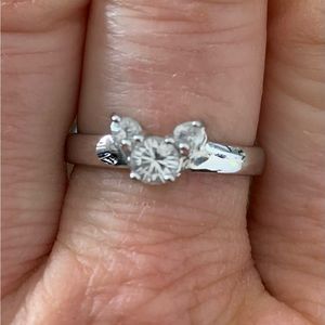 Silver Mickey Mouse ring